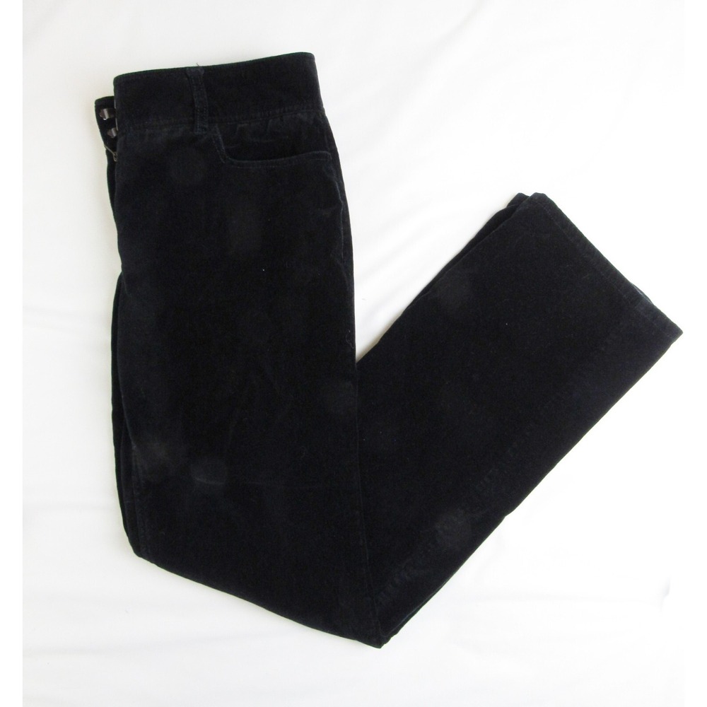 Kenneth Cole Reaction Pants Black 100% Cotton Sateen Straight Leg Women's Size 6